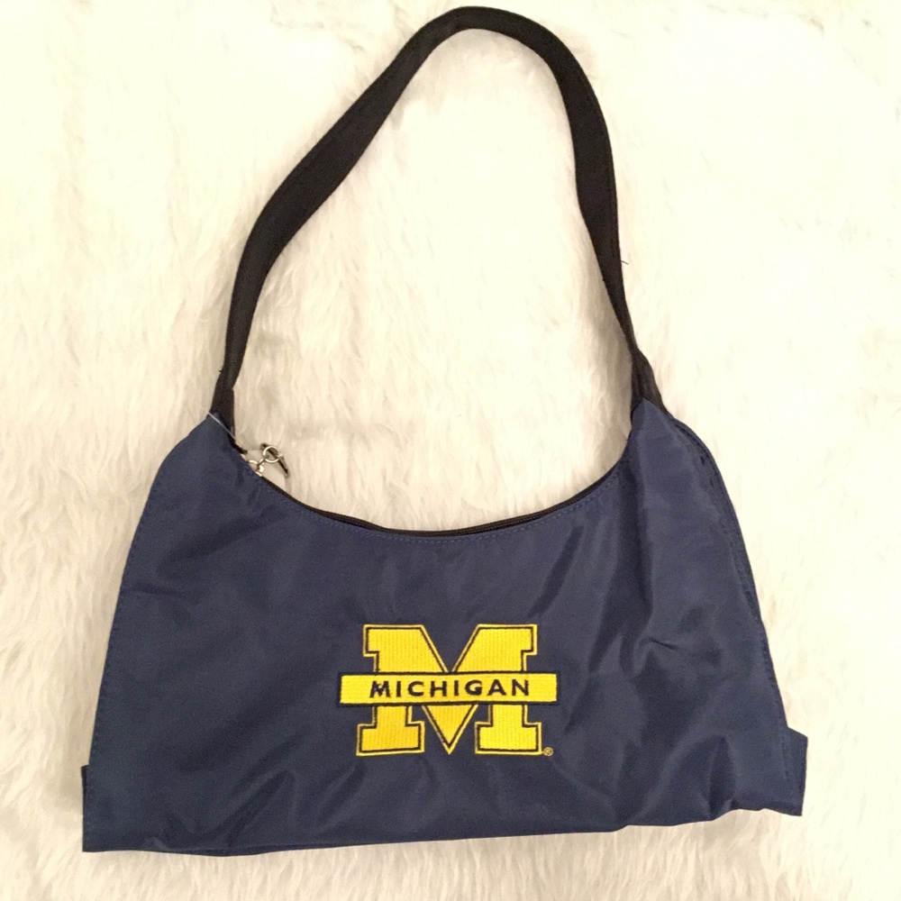 University of Michigan Logo hobo Handbag NWT